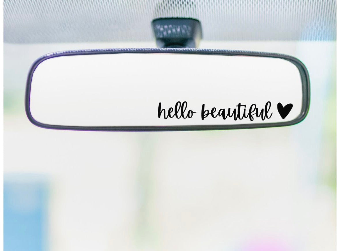 Car Mirror Decals