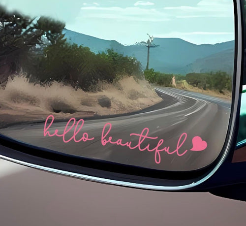 Car Mirror Decals